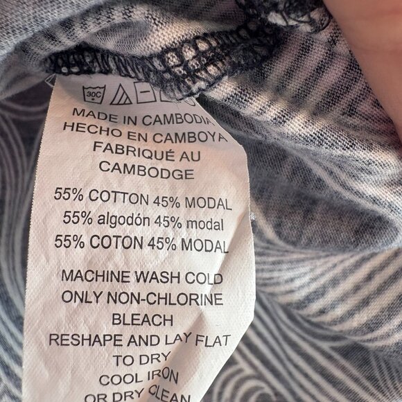 Michael Michael Kors Women's Long Sleeve Blouse Blue Pattern Size XL - Picture 4 of 5